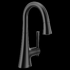MOEN 6126BL Kurv  One-Handle Bar Faucet In Matte Black