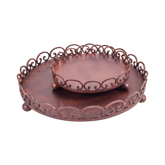 ELK STUDIO 619458 Corona Set of 2 Trays