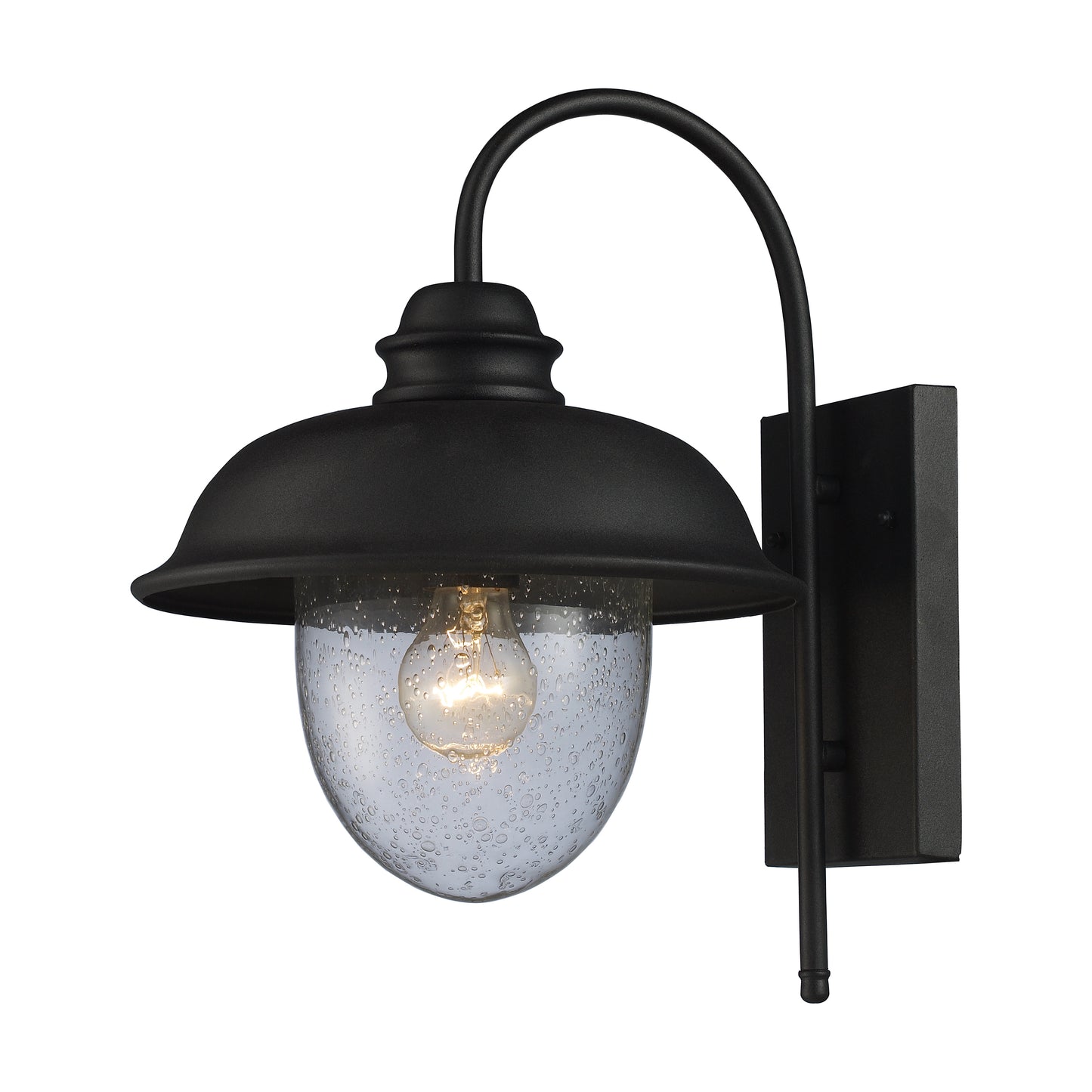 ELK SHOWROOM 62000-1 Streetside Cafe 15'' High 1-Light Outdoor Sconce - Matte Black