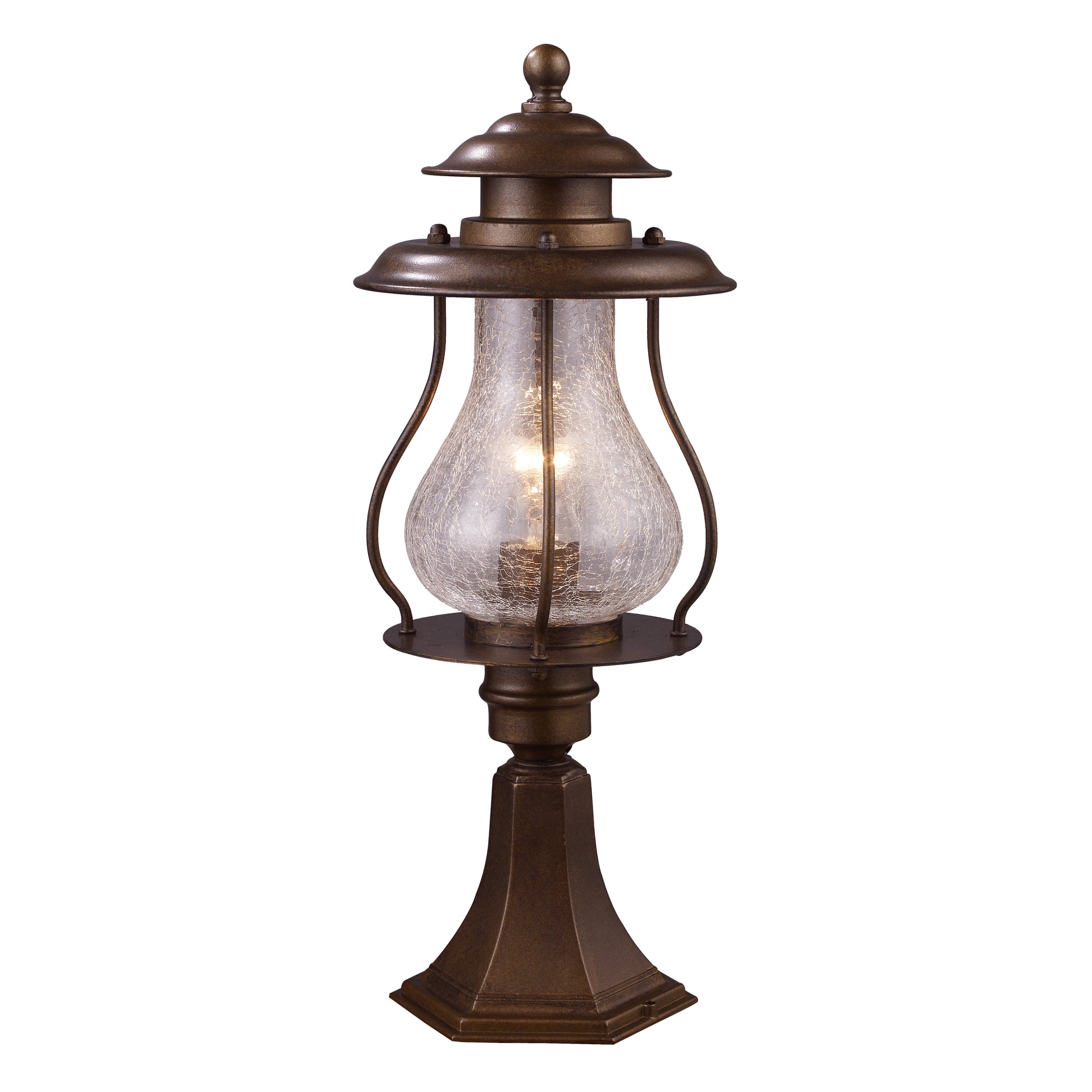 ELK SHOWROOM 62007-1 Wikshire 20'' High 1-Light Outdoor Post Light - Coffee Bronze