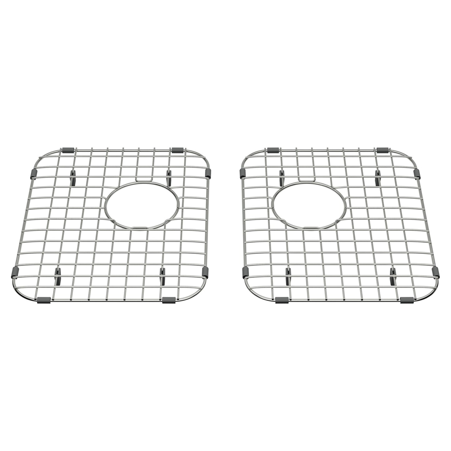 AMERICAN-STANDARD 8416000.075, Quince 33 x 22-Inch Double Bowl Kitchen Sink Grid – Set of 2 in Stainless Stl