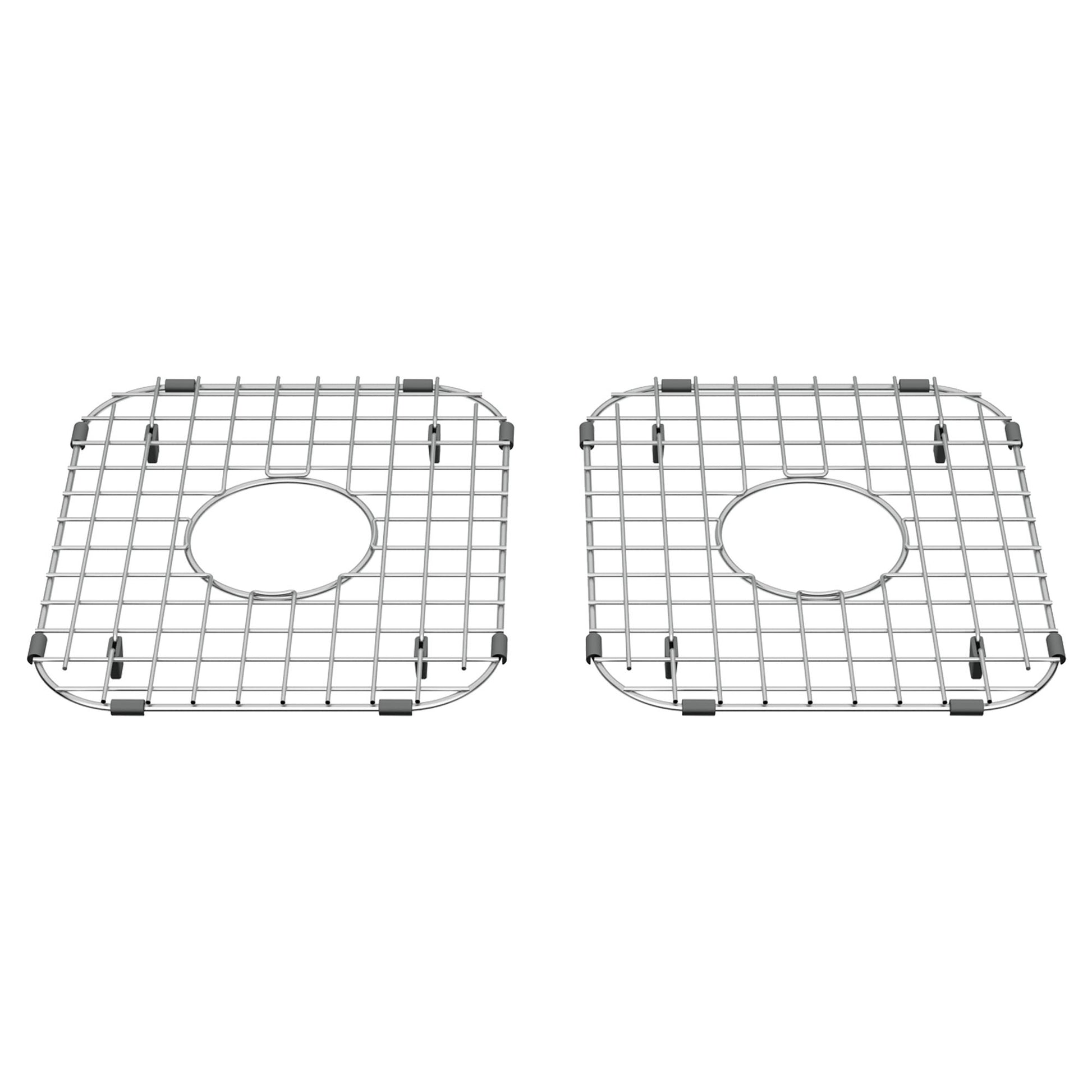AMERICAN-STANDARD 8419000.075, Delancey 33 x 22-Inch Double Bowl Apron Front Kitchen Sink Grid – Pack of 2 in Stainless Stl