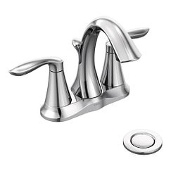 MOEN 6410 Eva  Two-Handle Bathroom Faucet In Chrome