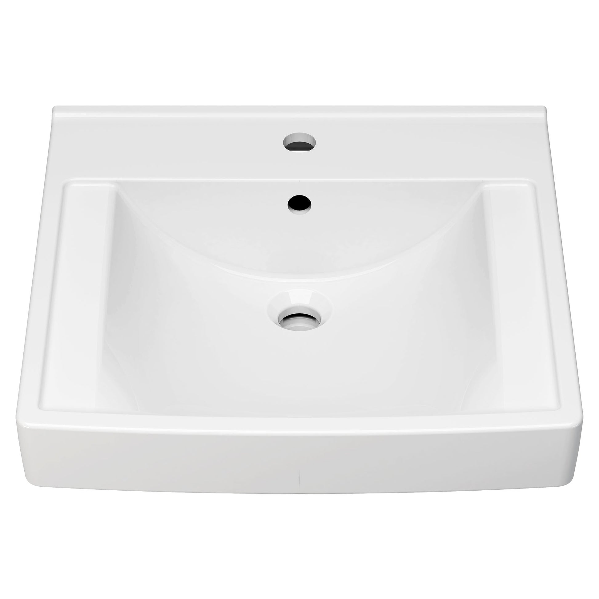 AMERICAN-STANDARD 9134001EC.020, Decorum 21 x 20-1/4-Inch (533 x 514 mm) Wall-Hung EverClean Sink With Center Hole Only in White