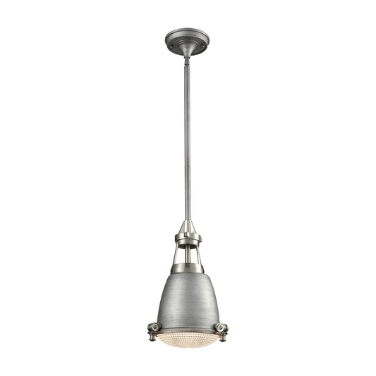 ELK SHOWROOM 65283/1 Sylvester 9'' Wide 1-Light Mini Pendant - Satin Nickel