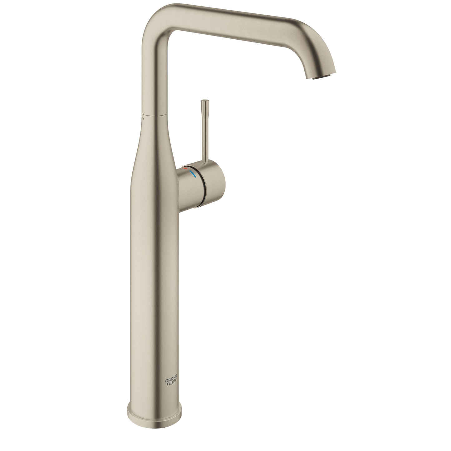 GROHE 23538ENA Essence New Brushed Nickel Single Hole Single-Handle Deck Mount Vessel Sink Faucet 1.2 GPM