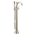 MOEN 655NL Wynford Chrome One-Handle Tub Filler Includes Hand Shower - Polished Nickel