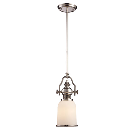 ELK SHOWROOM 66112-1 Chadwick 6'' Wide 1-Light Mini Pendant - Polished Nickel