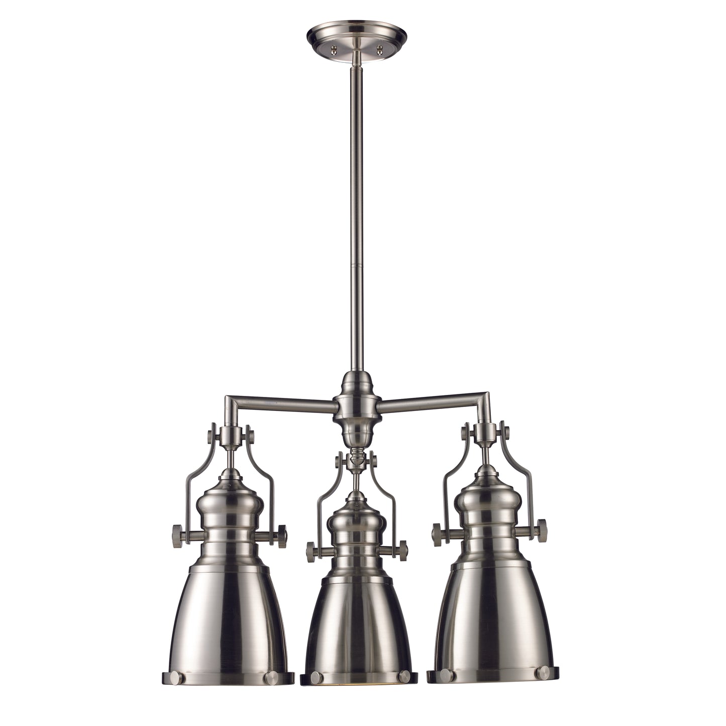 ELK SHOWROOM 66120-3 Chadwick 22'' Wide 3-Light Chandelier - Satin Nickel