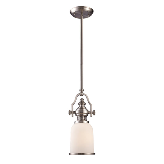 ELK SHOWROOM 66122-1 Chadwick 6'' Wide 1-Light Mini Pendant - Satin Nickel