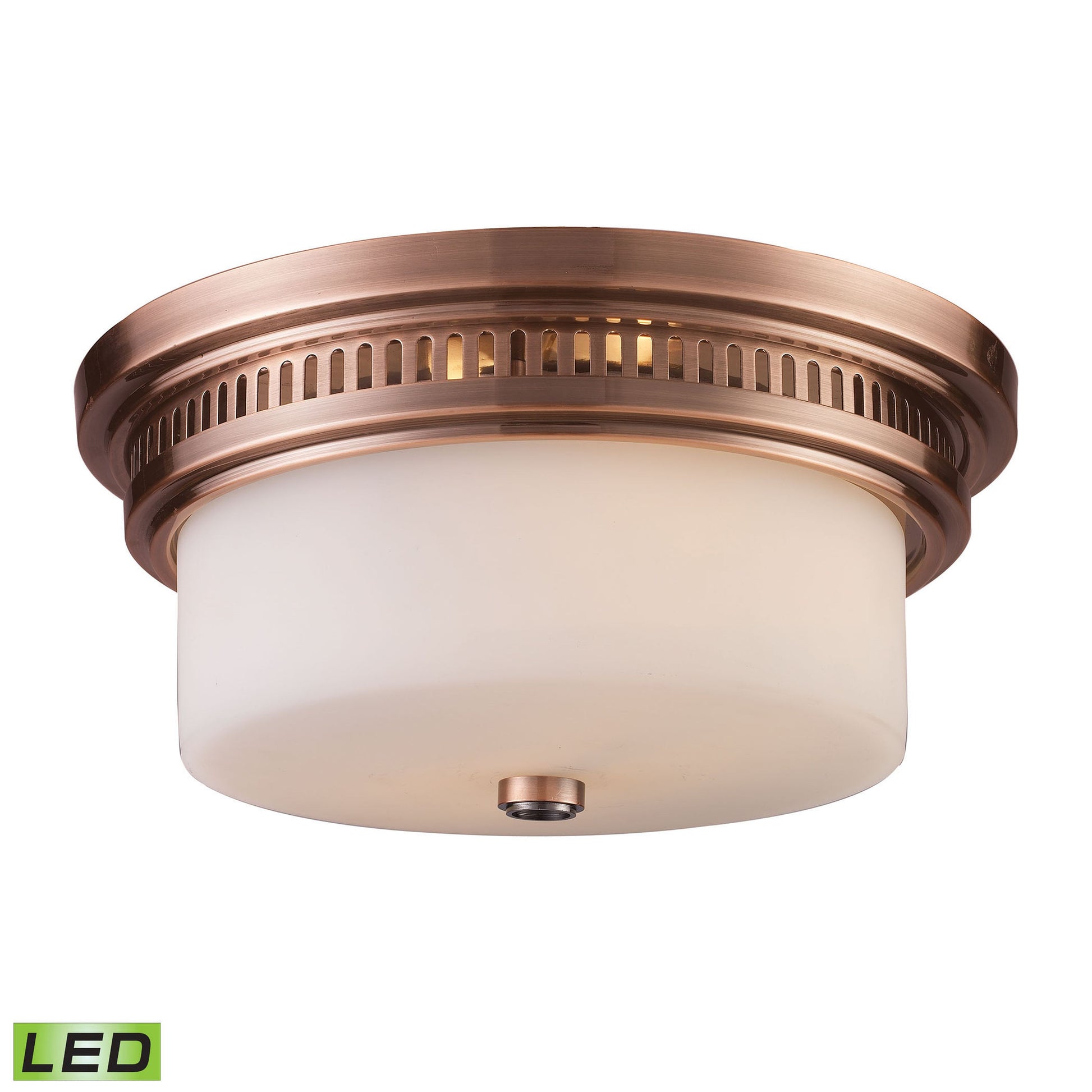 ELK SHOWROOM 66141-2-LED Chadwick 13'' Wide 2-Light Flush Mount - Antique Copper