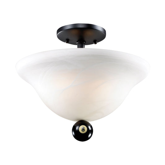 ELK SHOWROOM 66201-2 Designer Classics 13'' Wide 2-Light Semi Flush Mount - Matte Black