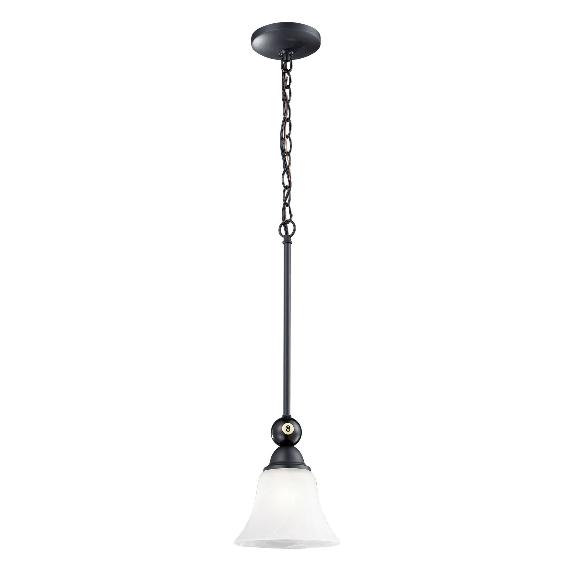 ELK SHOWROOM 66202-1 Designer Classics 7'' Wide 1-Light Mini Pendant - Matte Black