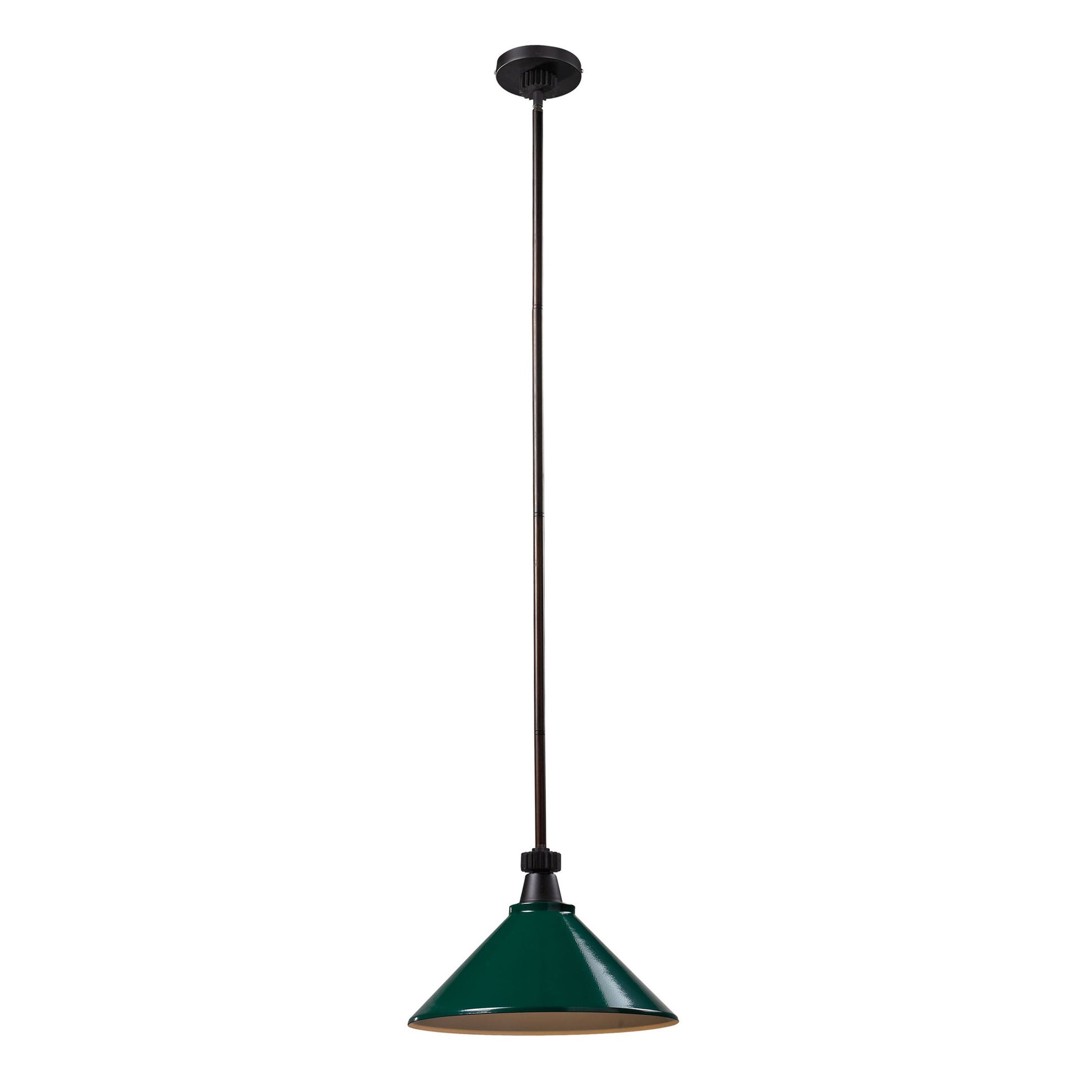 ELK SHOWROOM 66482-1 Boulton 14'' Wide 1-Light Pendant - Oiled Bronze