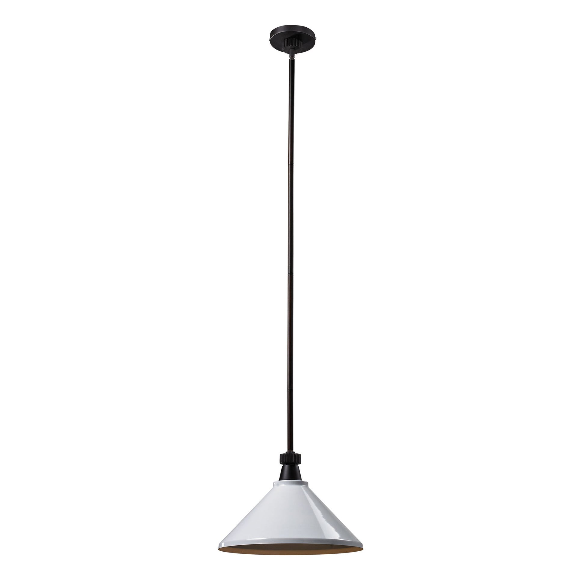 ELK SHOWROOM 66484-1 Boulton 14'' Wide 1-Light Pendant - Oiled Bronze