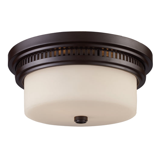 ELK SHOWROOM 66631-2 Chadwick 13'' Wide 2-Light Flush Mount - Oiled Bronze