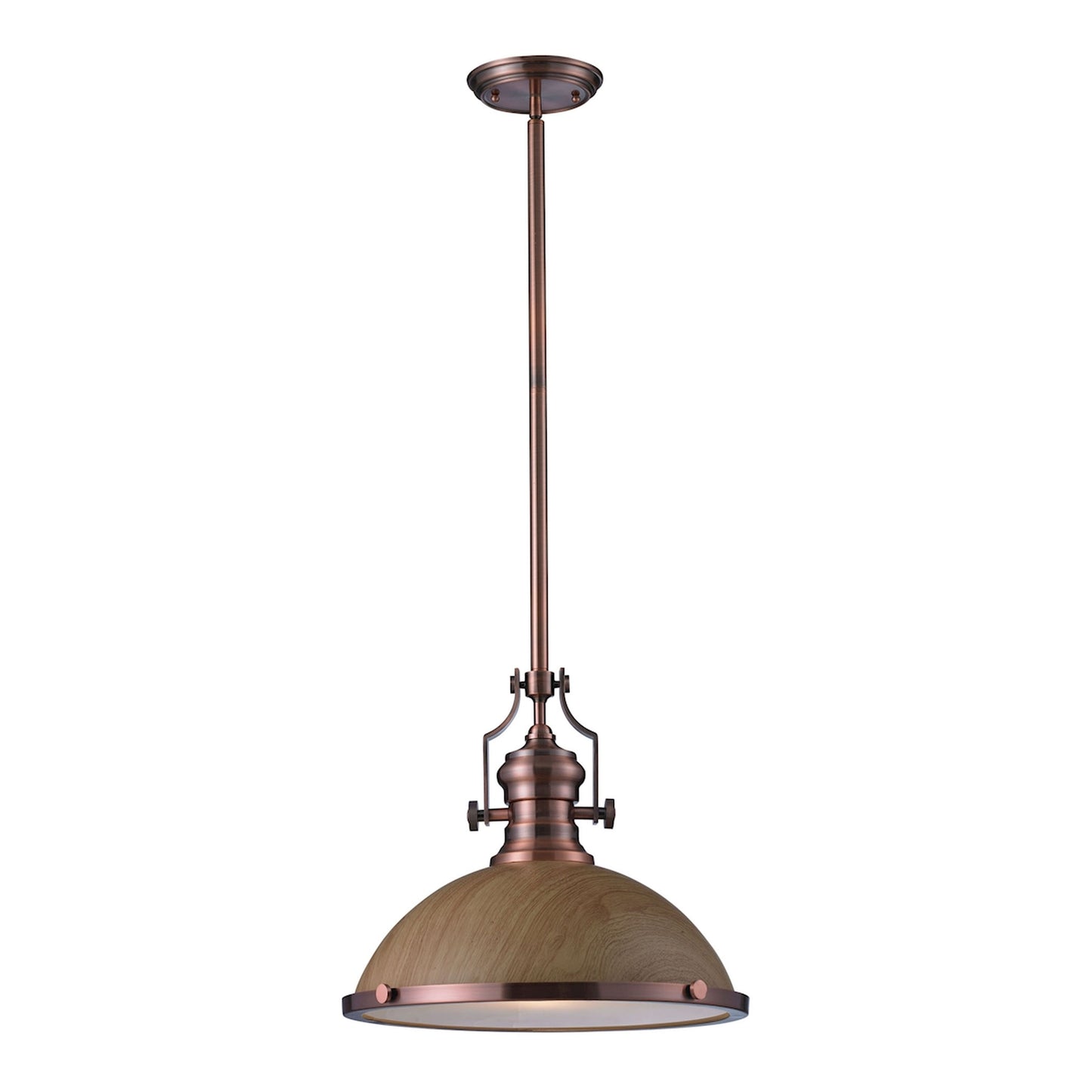 ELK SHOWROOM 66644-1 Chadwick 1-Light Pendant in Antique Copper