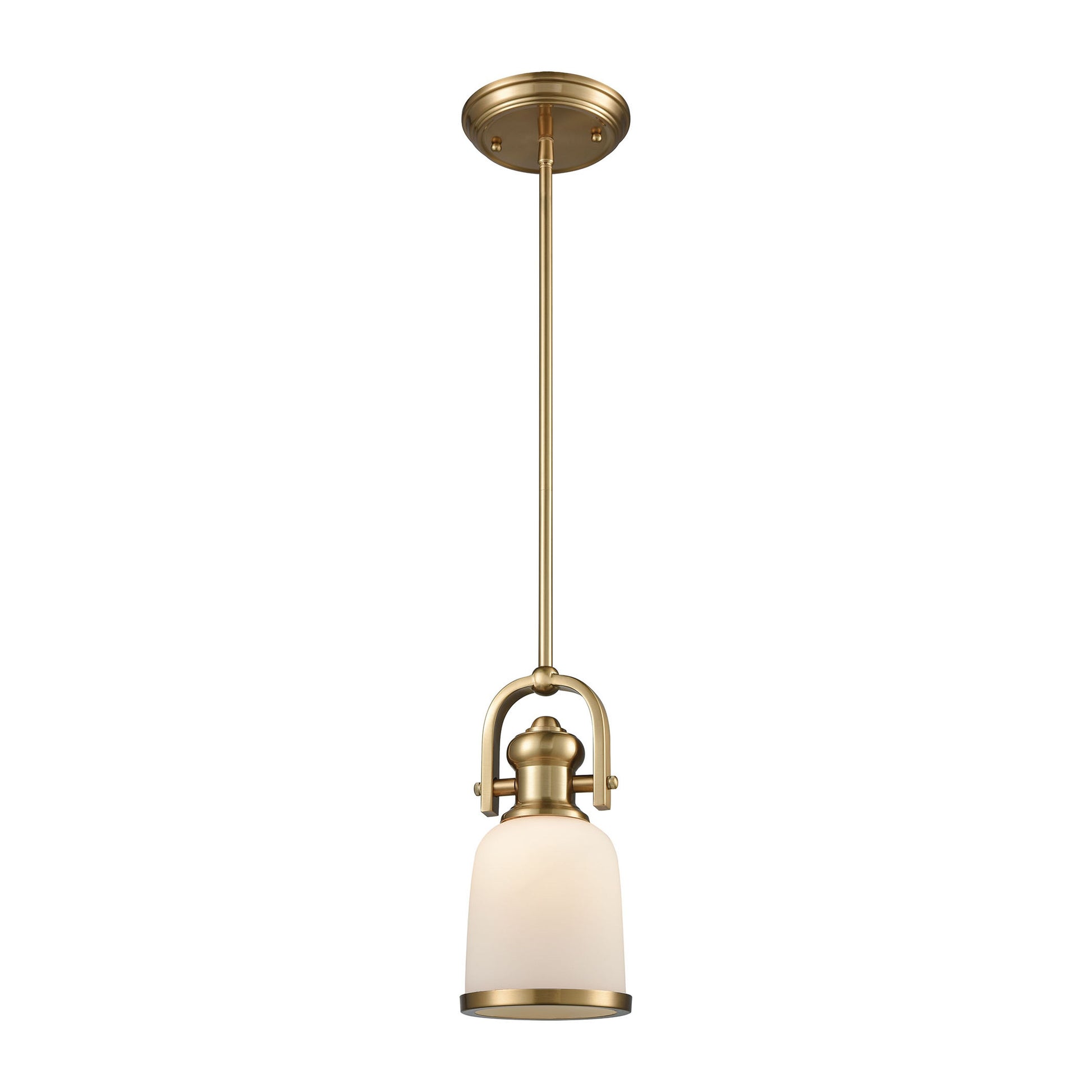 ELK SHOWROOM 66691-1-LA Brooksdale 5'' Wide 1-Light Mini Pendant - Satin Brass