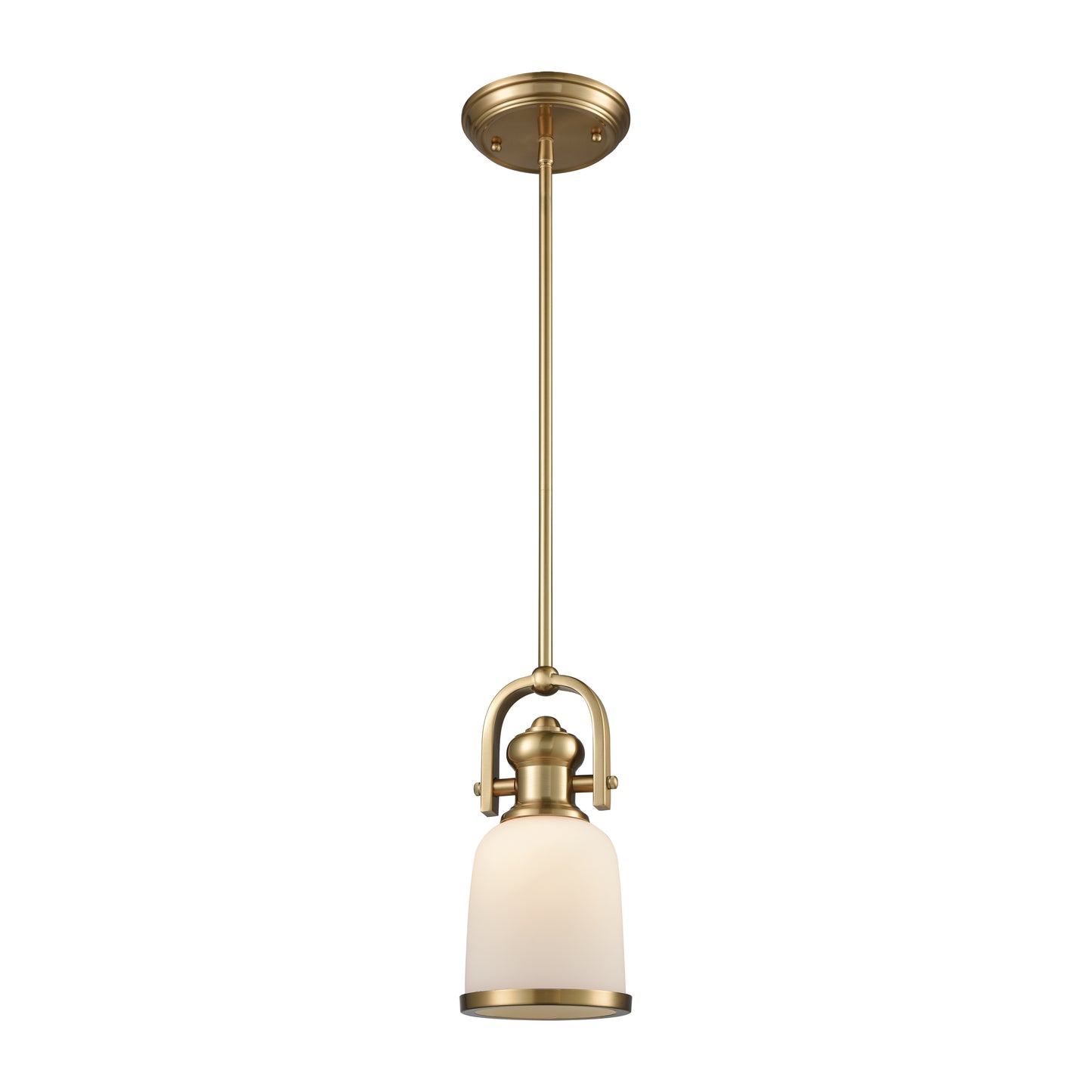 ELK SHOWROOM 66691-1 Brooksdale 5'' Wide 1-Light Mini Pendant - Satin Brass