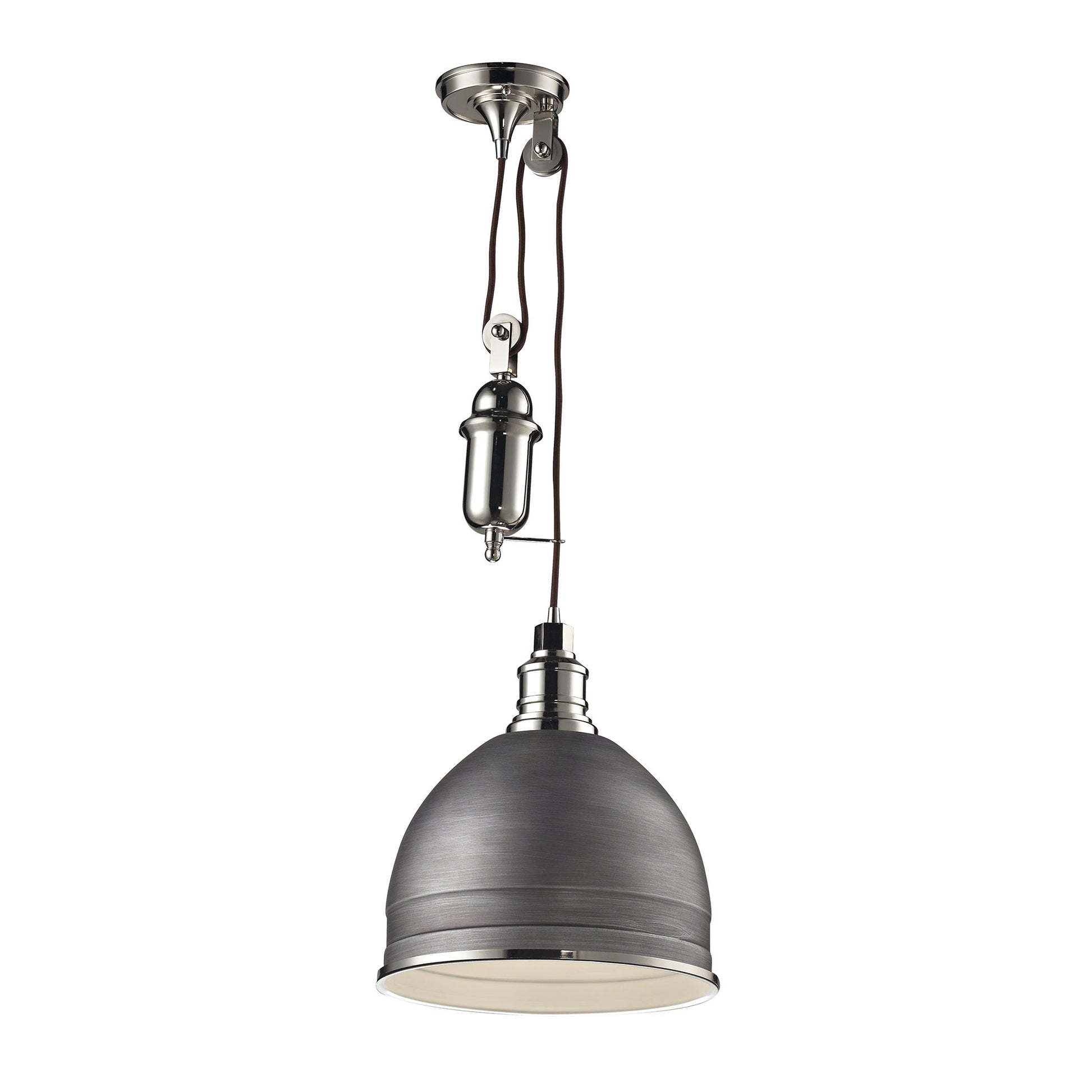 ELK SHOWROOM 66883/1 Carolton 12'' Wide 1-Light Mini Pendant - Polished Nickel