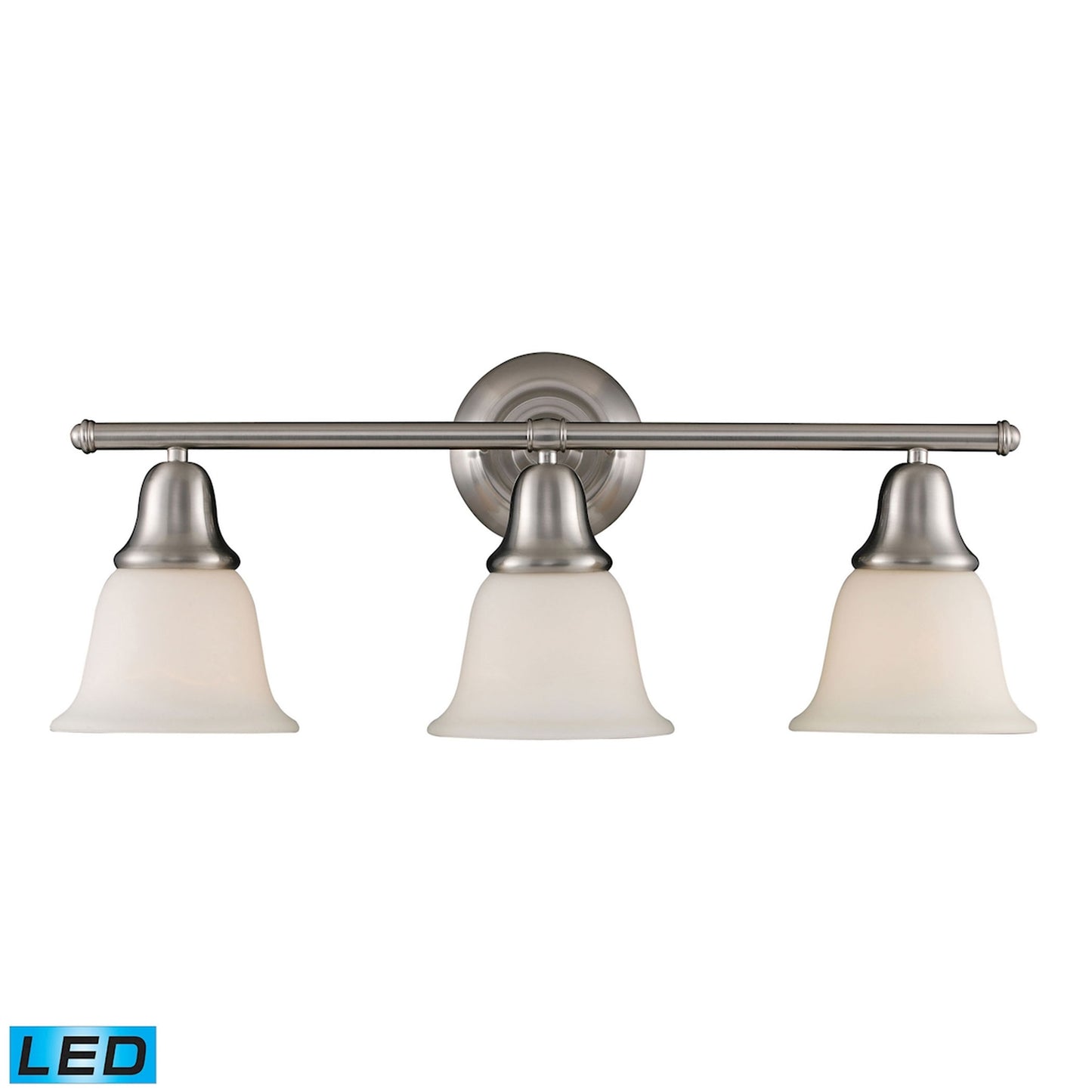 ELK SHOWROOM 67022-3-LED Berwick 27'' Wide 3-Light Vanity Light - Brushed Nickel