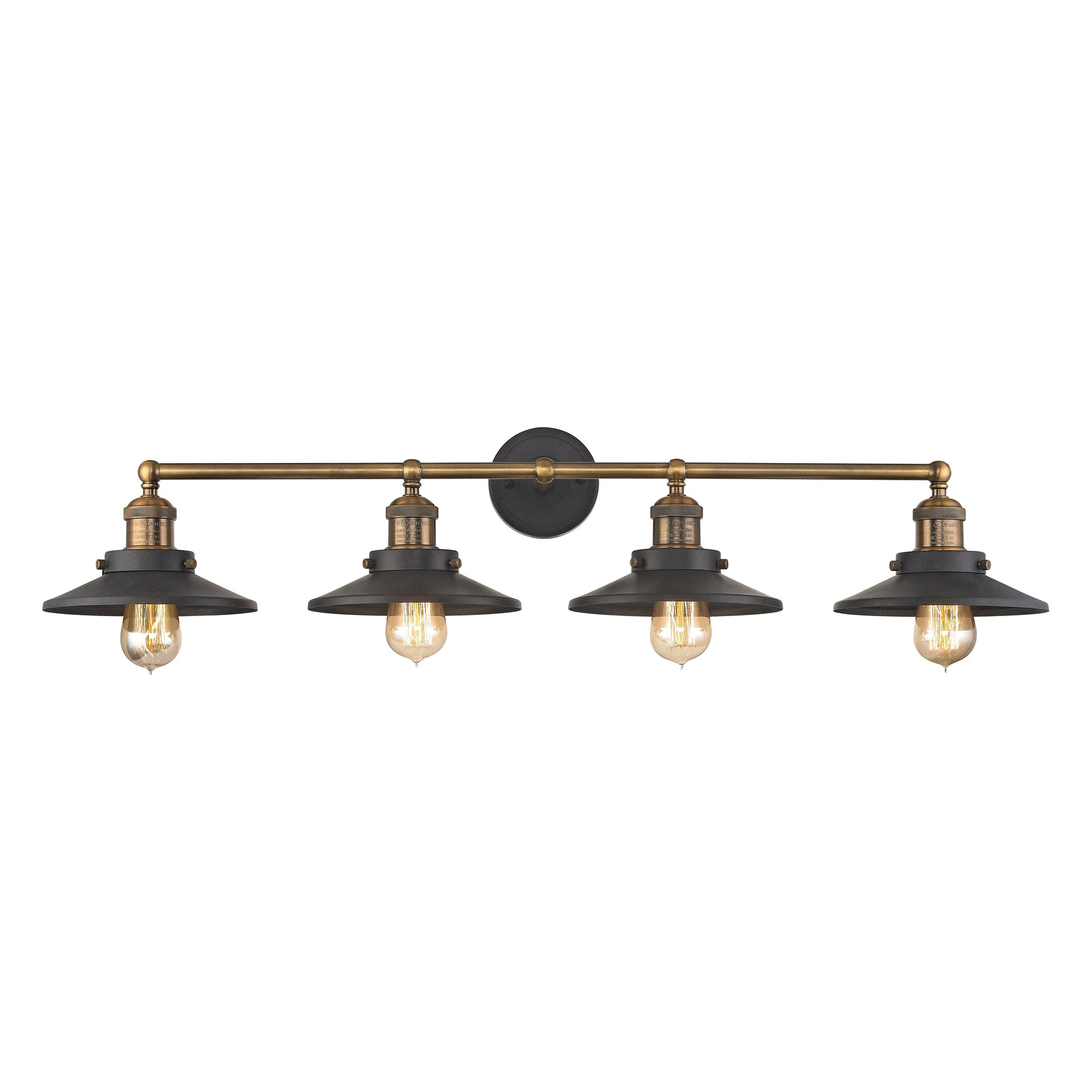 ELK SHOWROOM 67183/4 English Pub 38'' Wide 4-Light Vanity Light - Antique Brass