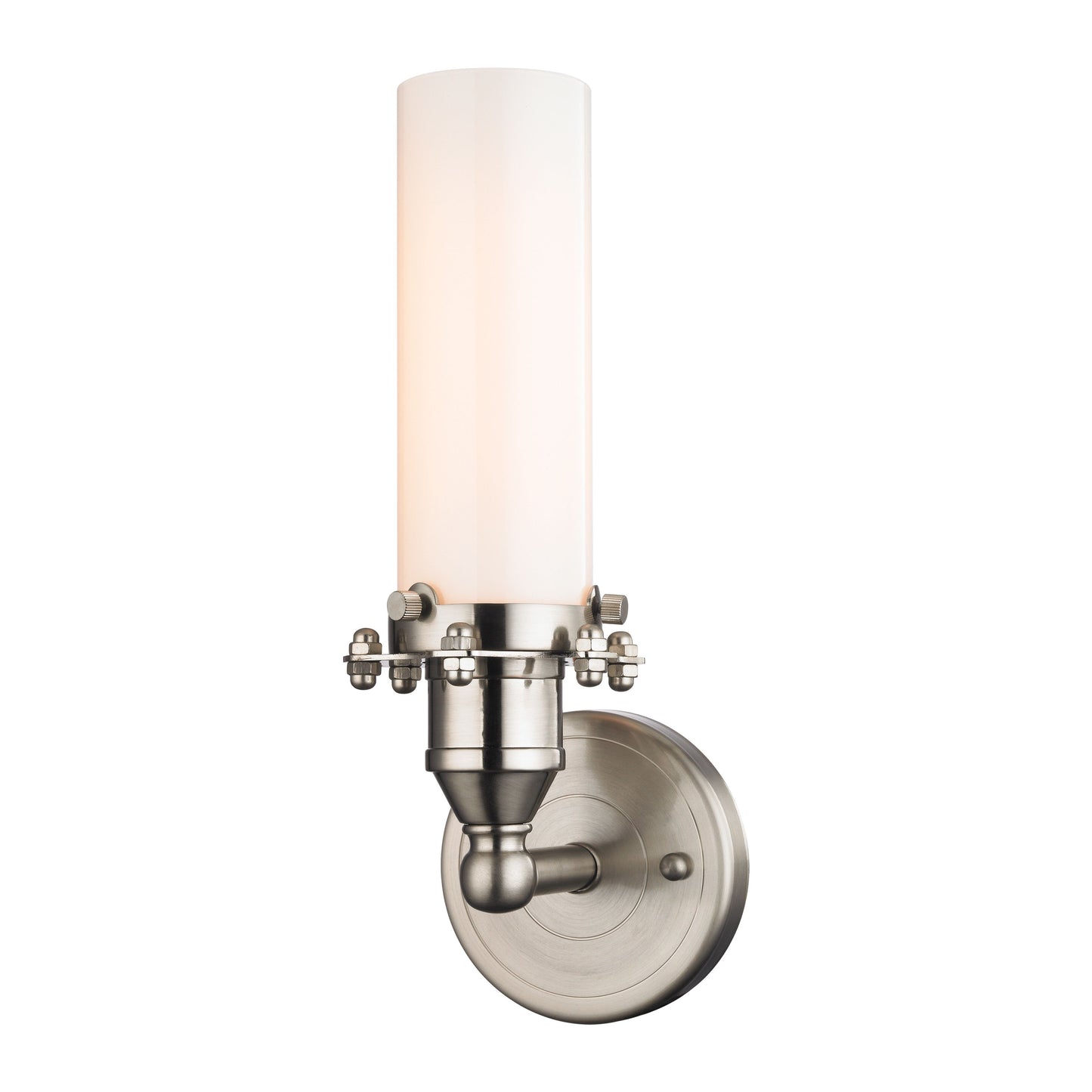 ELK SHOWROOM 67330/1 Fulton 12'' High 1-Light Sconce - Satin Nickel