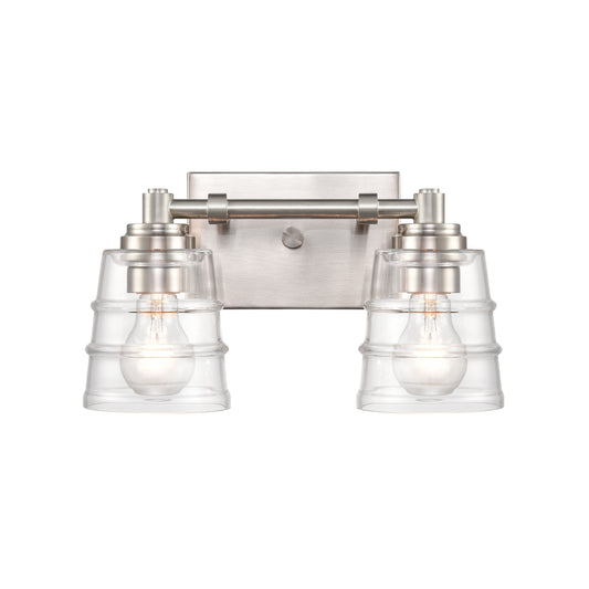 ELK SHOWROOM 67961/2 Pulsate 13'' Wide 2-Light Vanity Light - Satin Nickel