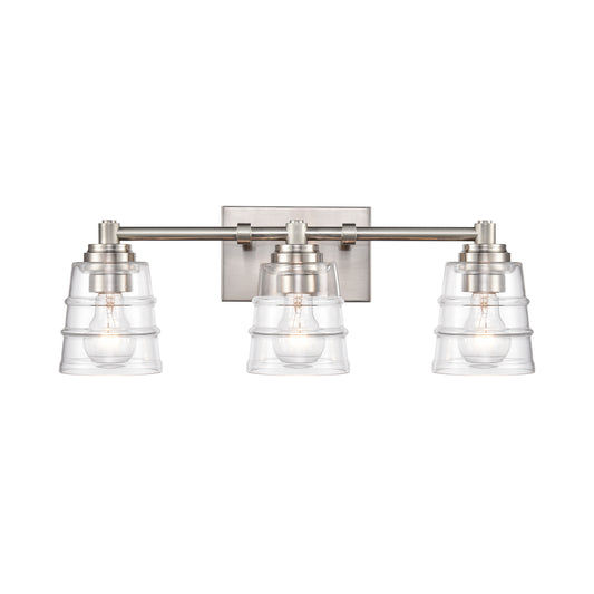 ELK SHOWROOM 67962/3 Pulsate 21.5'' Wide 3-Light Vanity Light - Satin Nickel