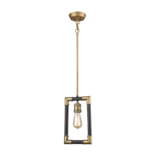 ELK SHOWROOM 69213/1 Lisbon 8'' Wide 1-Light Mini Pendant - Classic Brass