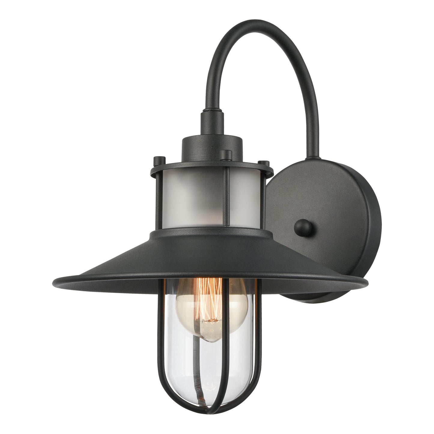 ELK SHOWROOM 69370/1 Coastal Farm 14'' High 1-Light Outdoor Sconce - Charcoal