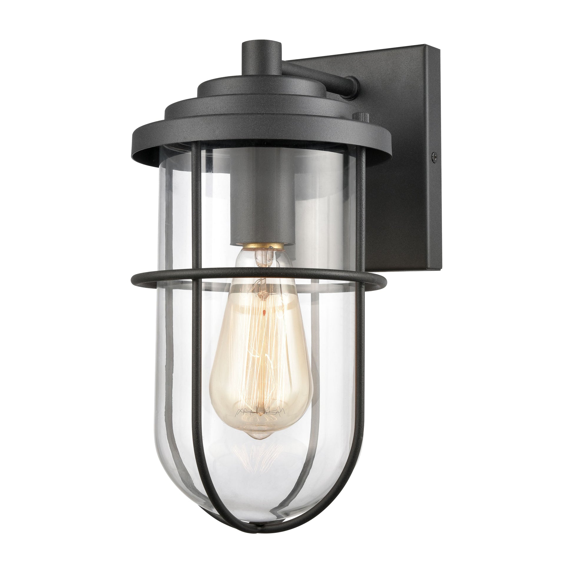 ELK SHOWROOM 69373/1 Coastal Farm 13'' High 1-Light Outdoor Sconce - Charcoal