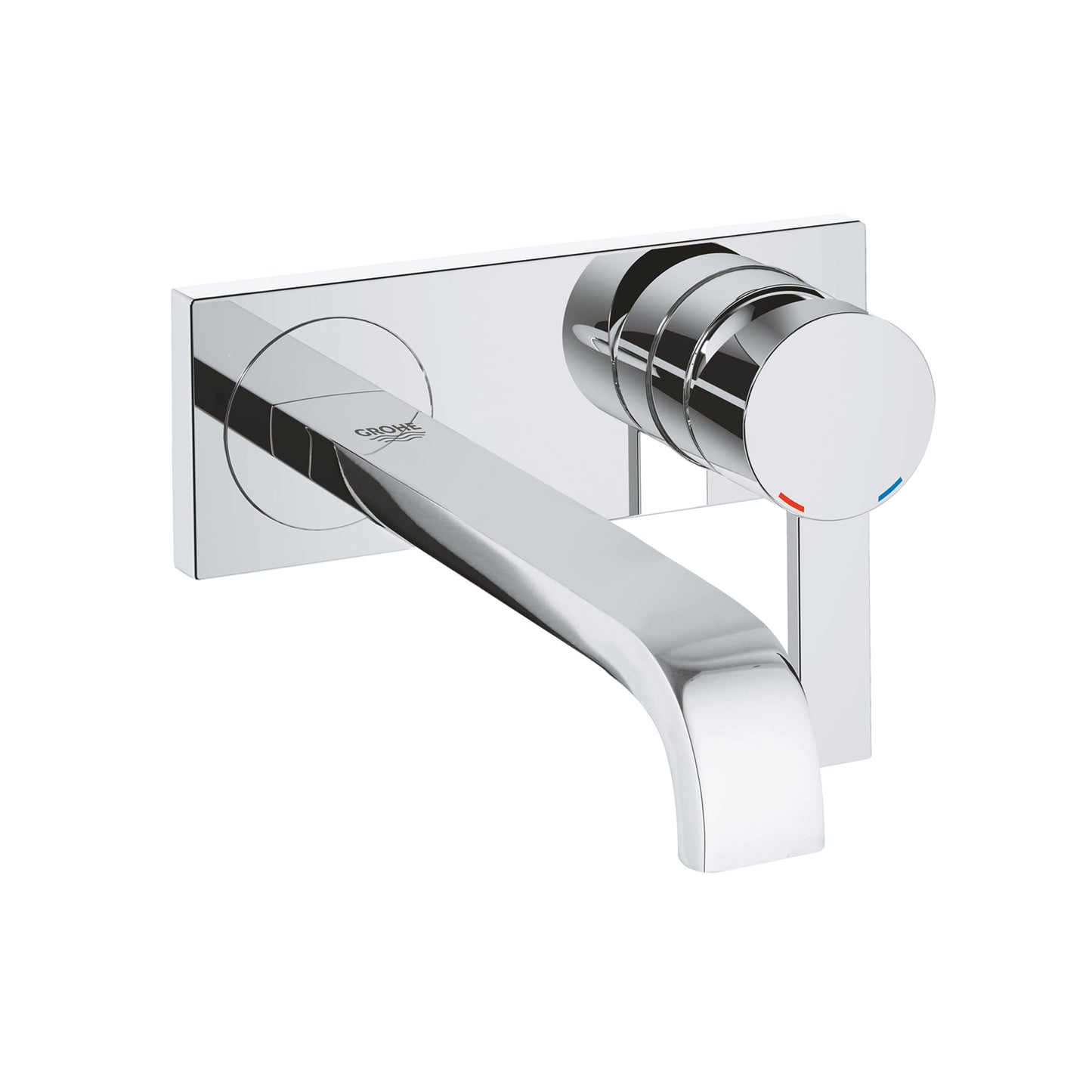 GROHE 1938700A Allure Chrome 2-Handle Wall Mount Faucet 1.2 GPM