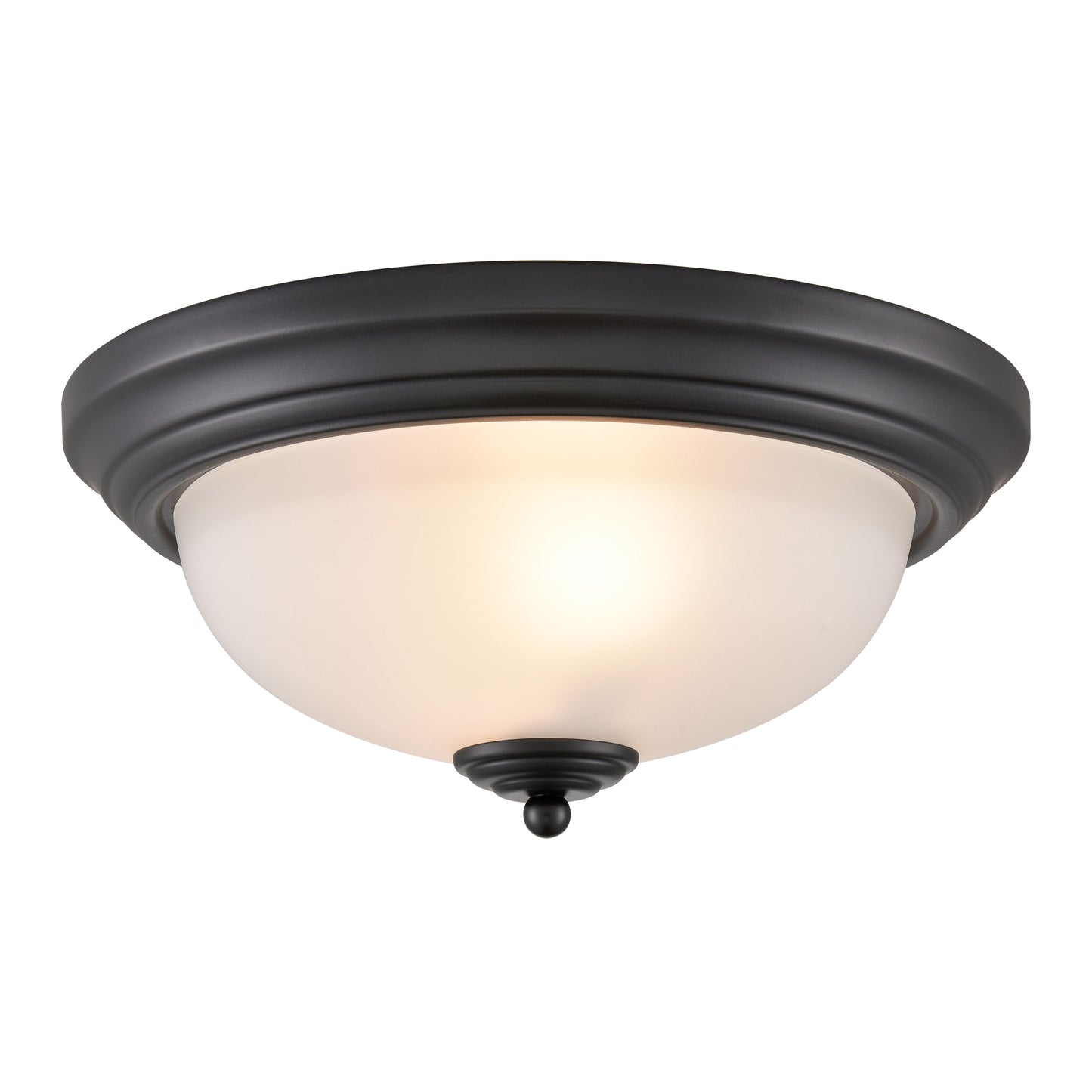 THOMAS 7003FM/60 Basics 13'' Wide 2-Light Flush Mount - Black