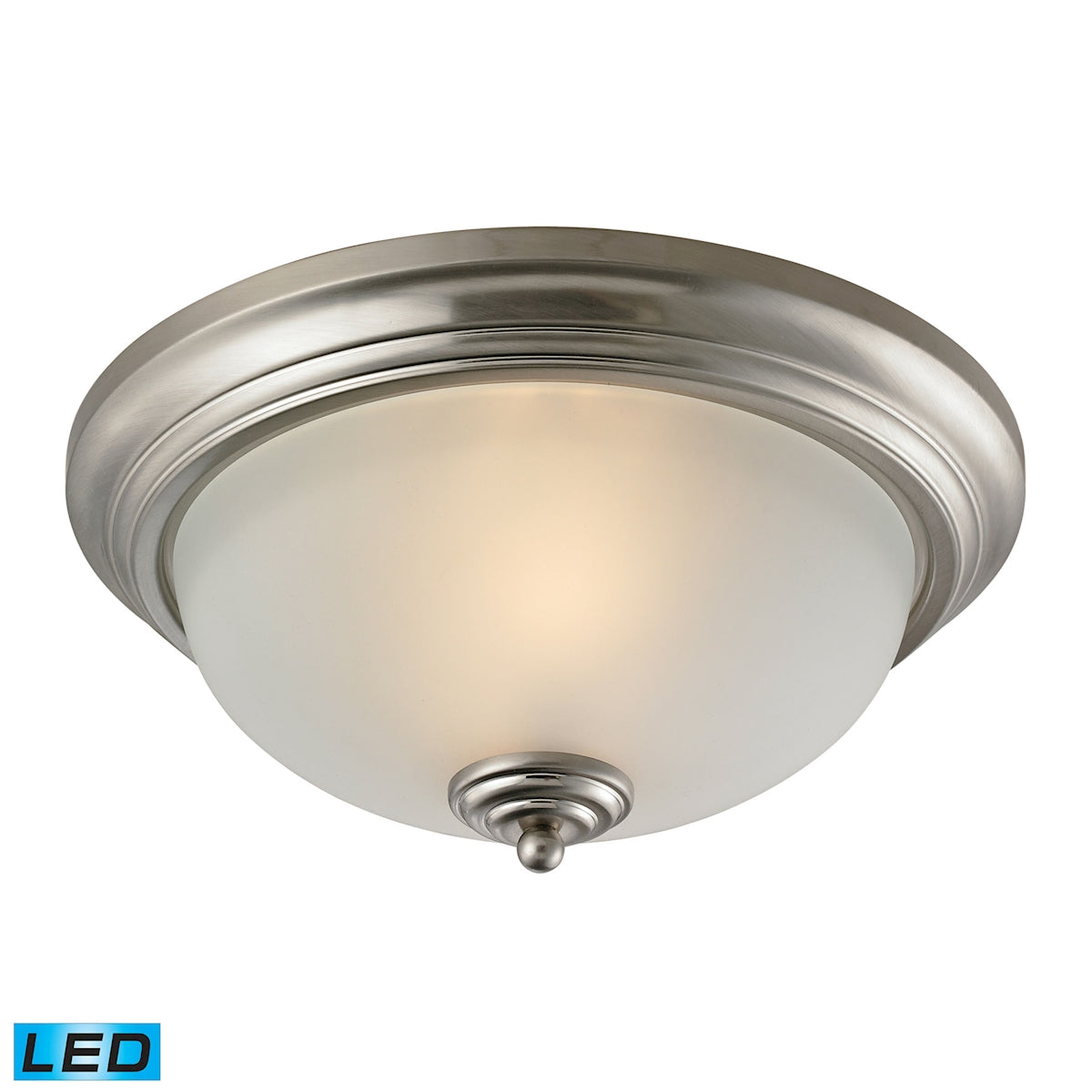 THOMAS 7003FM/20-LED Huntington 13'' Wide 3-Light Flush Mount - Brushed Nickel