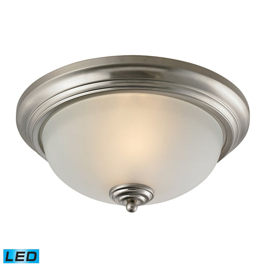 THOMAS 7003FM/20-LED Huntington 13'' Wide 3-Light Flush Mount - Brushed Nickel