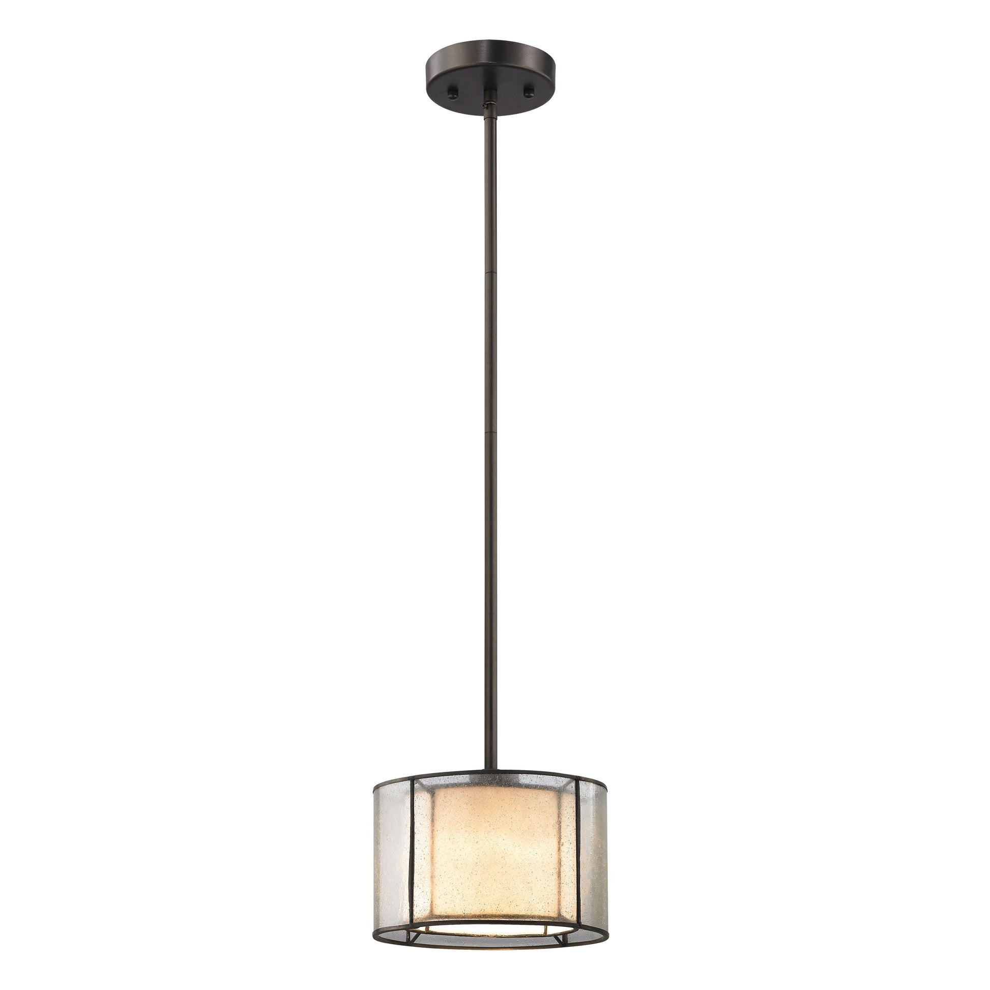 ELK SHOWROOM 70224/1 Mirage 8'' Wide 1-Light Mini Pendant - Tiffany Bronze