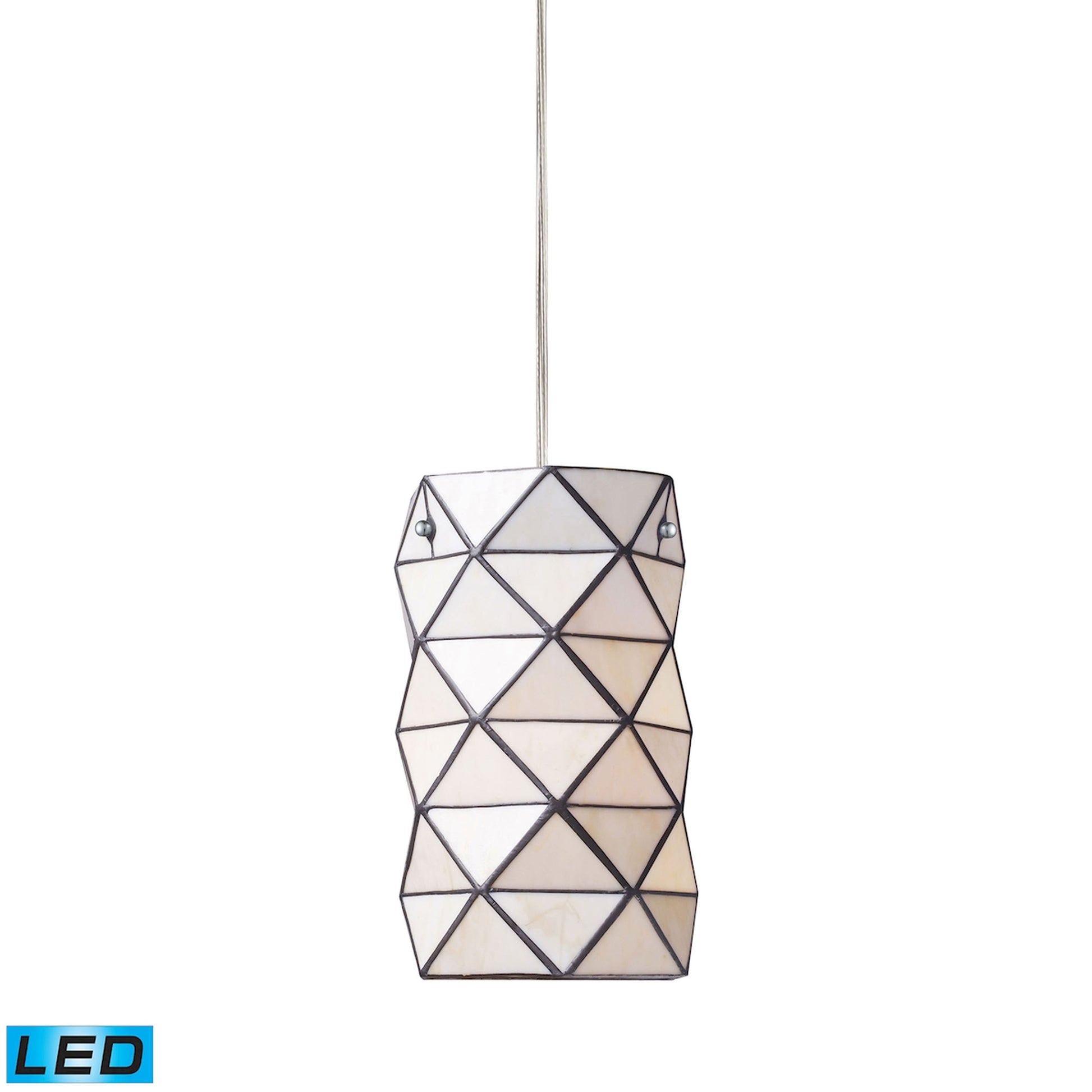 ELK SHOWROOM 72021-1-LED Tetra 7'' Wide 1-Light Mini Pendant - Polished Chrome