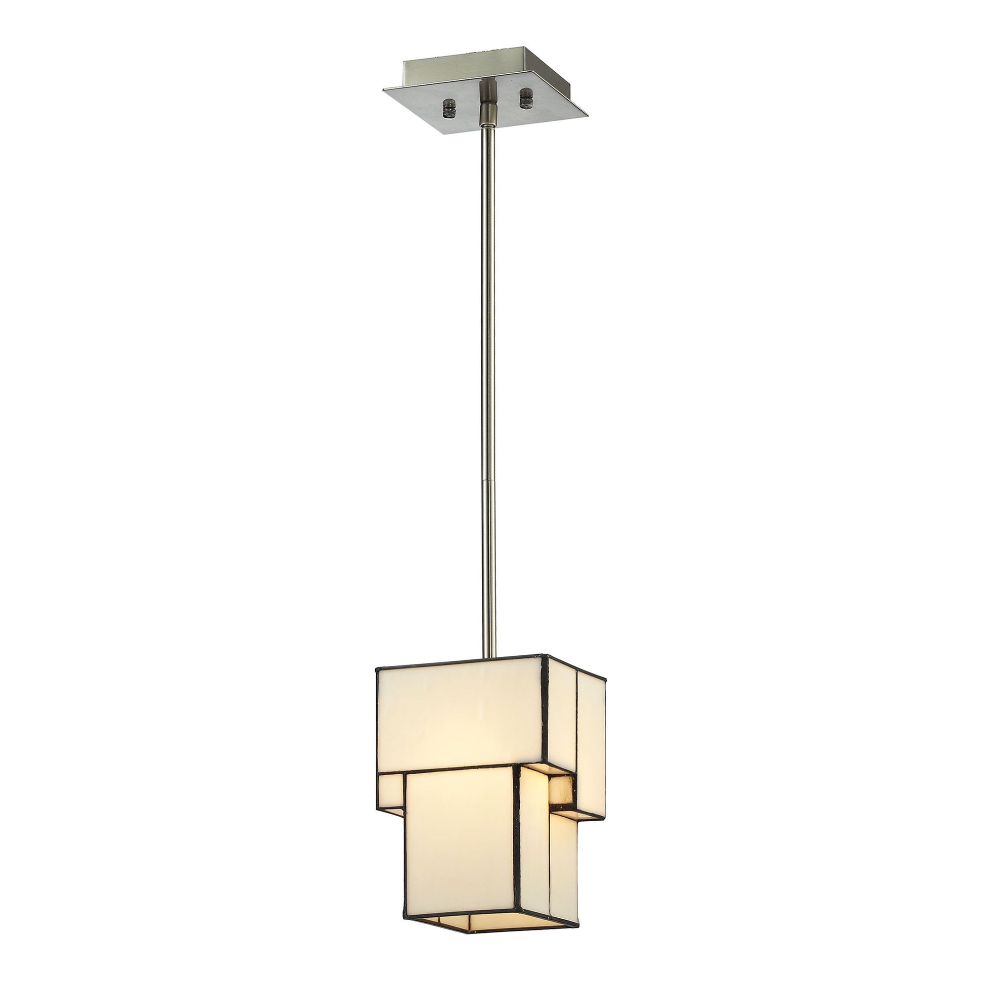 ELK SHOWROOM 72062-1 Cubist 6'' Wide 1-Light Mini Pendant - Brushed Nickel