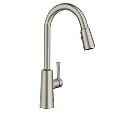 MOEN 7402SRS Riley Spot resist stainless one-handle high arc pulldown kitchen faucet