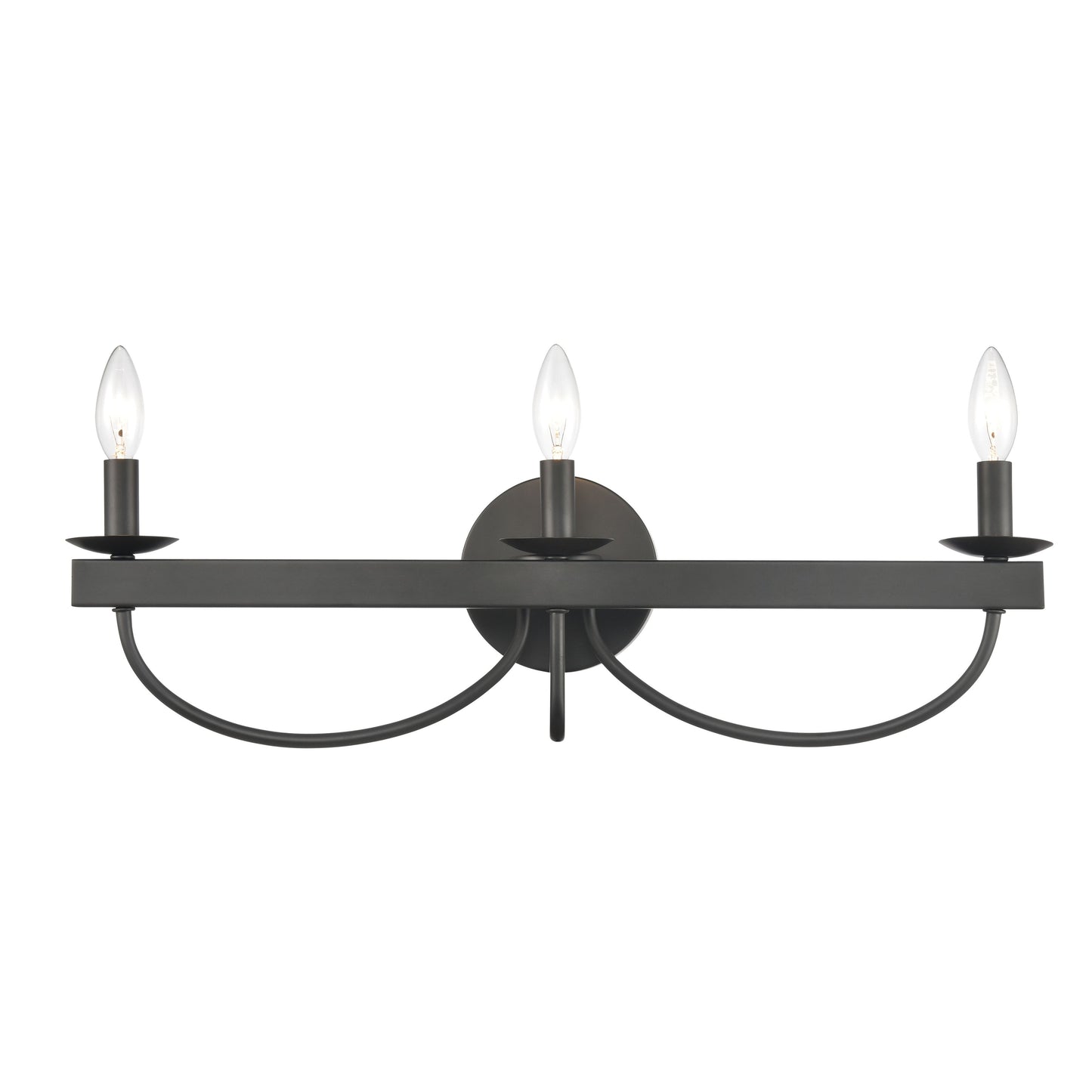 ELK SHOWROOM 75075/3 Williamson 24'' Wide 3-Light Vanity Light - Black