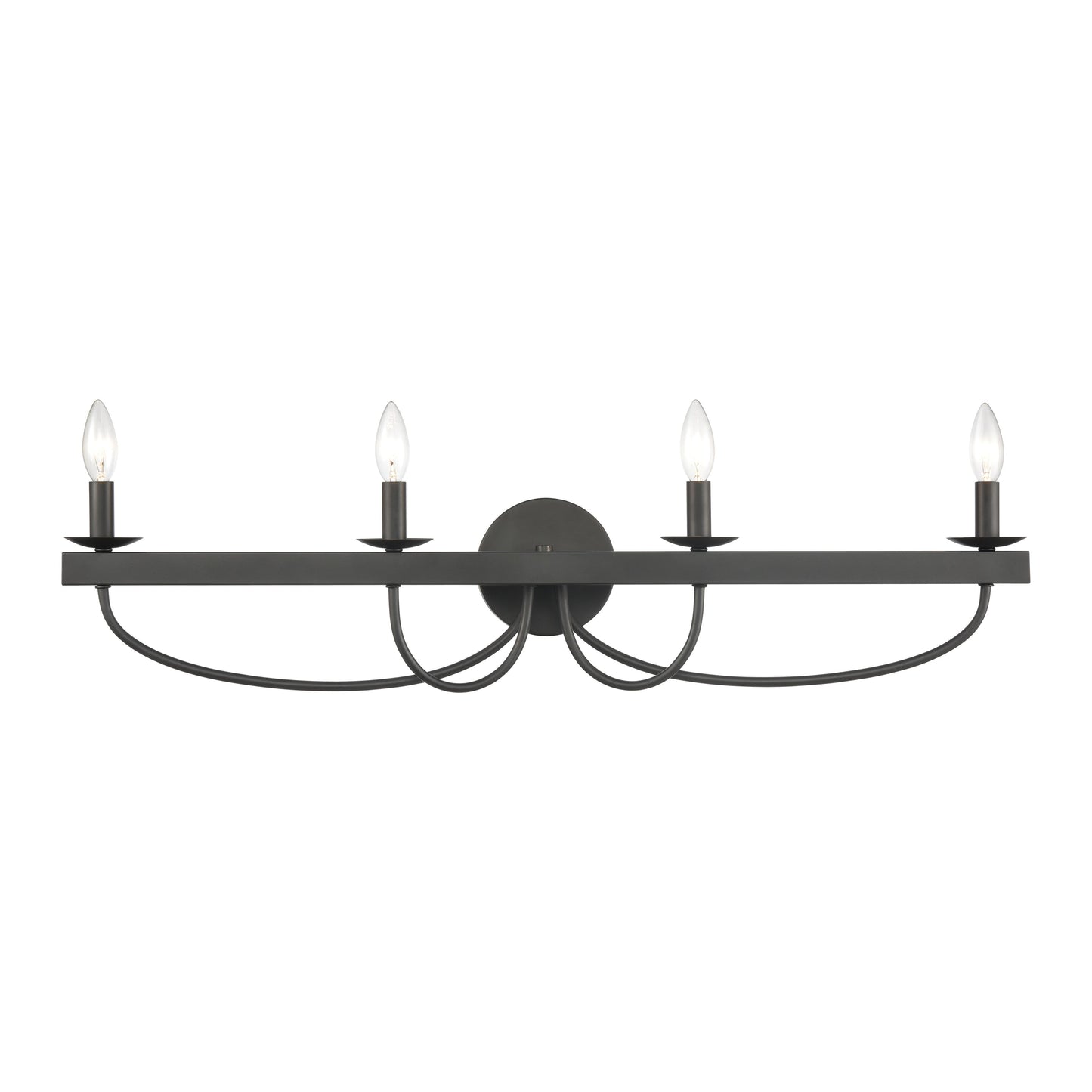 ELK SHOWROOM 75076/4 Williamson 35'' Wide 4-Light Vanity Light - Black