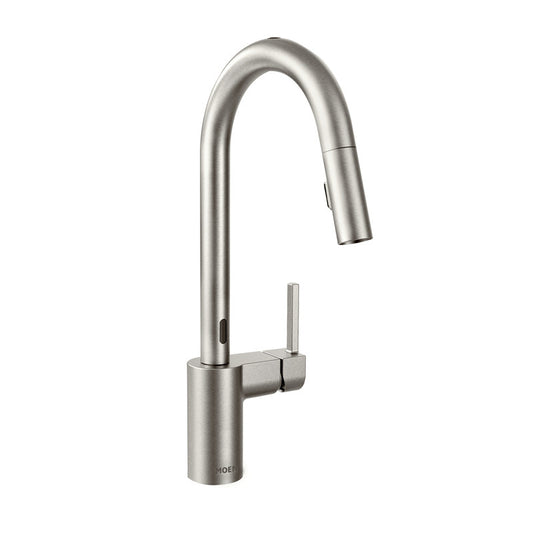 MOEN 7565ESRS Align Spot Resist Stainless One-Handle Pulldown Kitchen Faucet