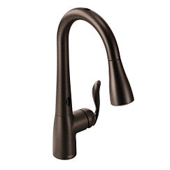 MOEN 7594EORB Arbor Oil rubbed bronze one-handle pulldown kitchen faucet