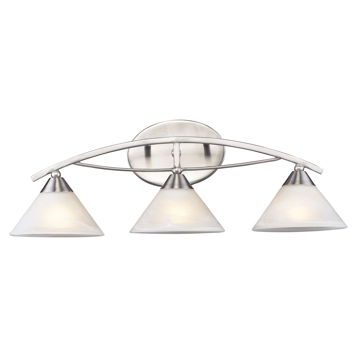 ELK SHOWROOM 7632/3 Elysburg 25'' Wide 3-Light Vanity Light - Satin Nickel