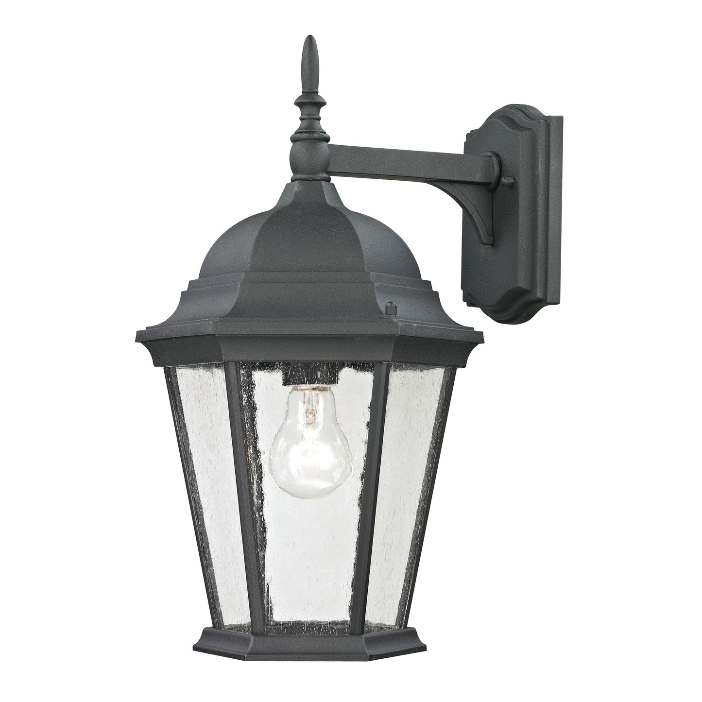 THOMAS 8101EW/65 Temple Hill 18'' High 1-Light Outdoor Sconce - Matte Textured Black