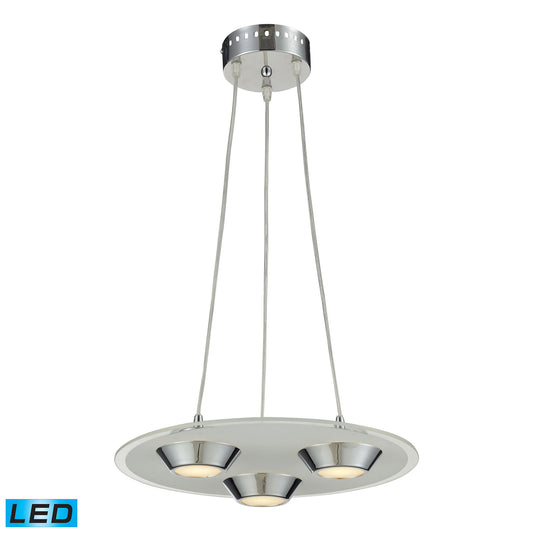 ELK SHOWROOM 81062/3 Brentford 16'' Wide 3-Light Pendant - Chrome