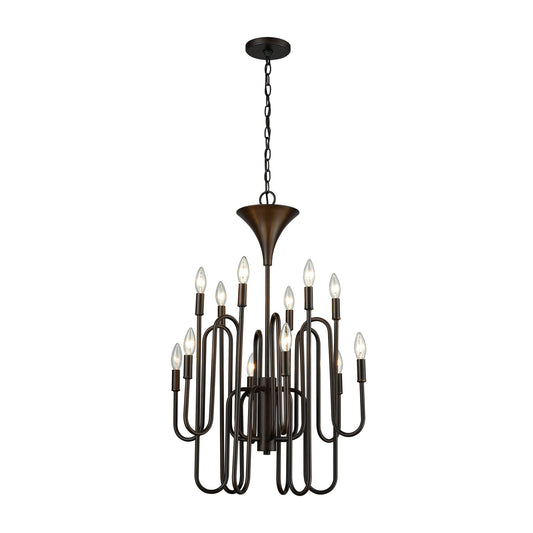 ELK SHOWROOM 81287/12 Decatur 22'' Wide 12-Light Chandelier - Oil Rubbed Bronze