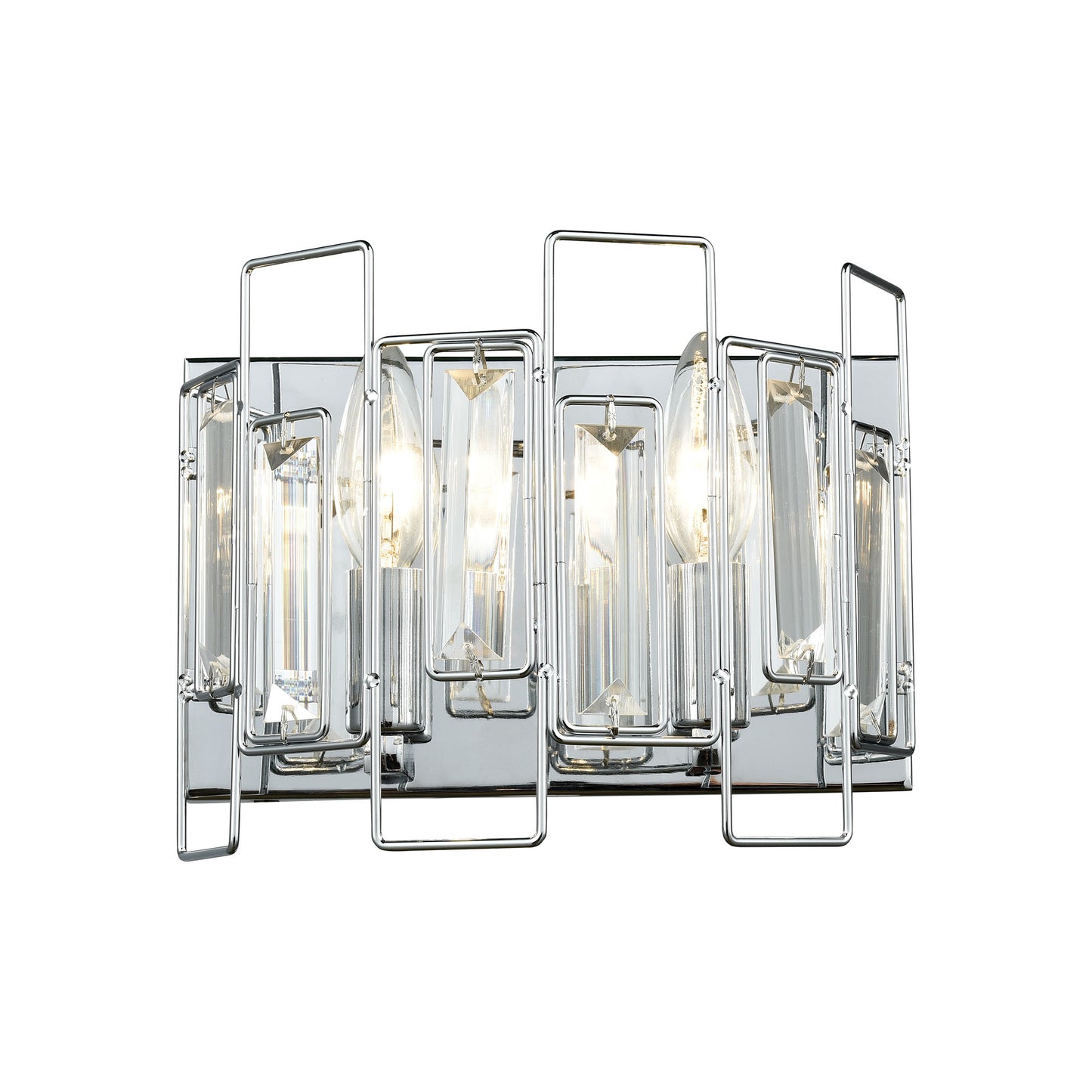 ELK SHOWROOM 81370/2 Crosby 9'' Wide 2-Light Vanity Light - Polished Chrome