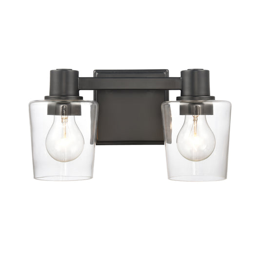 ELK SHOWROOM 81641/2 Celia 12'' Wide 2-Light Vanity Light - Matte Black